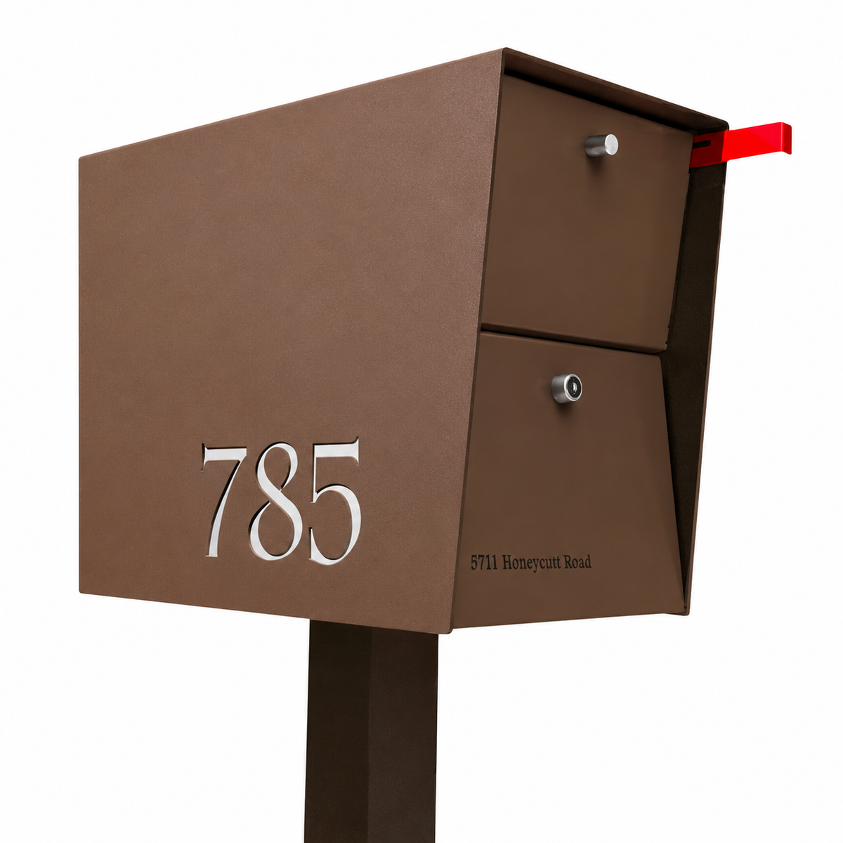 NEW! The UpTown Box Locking Package Dropbox in COCONUT - Modern Mailbox