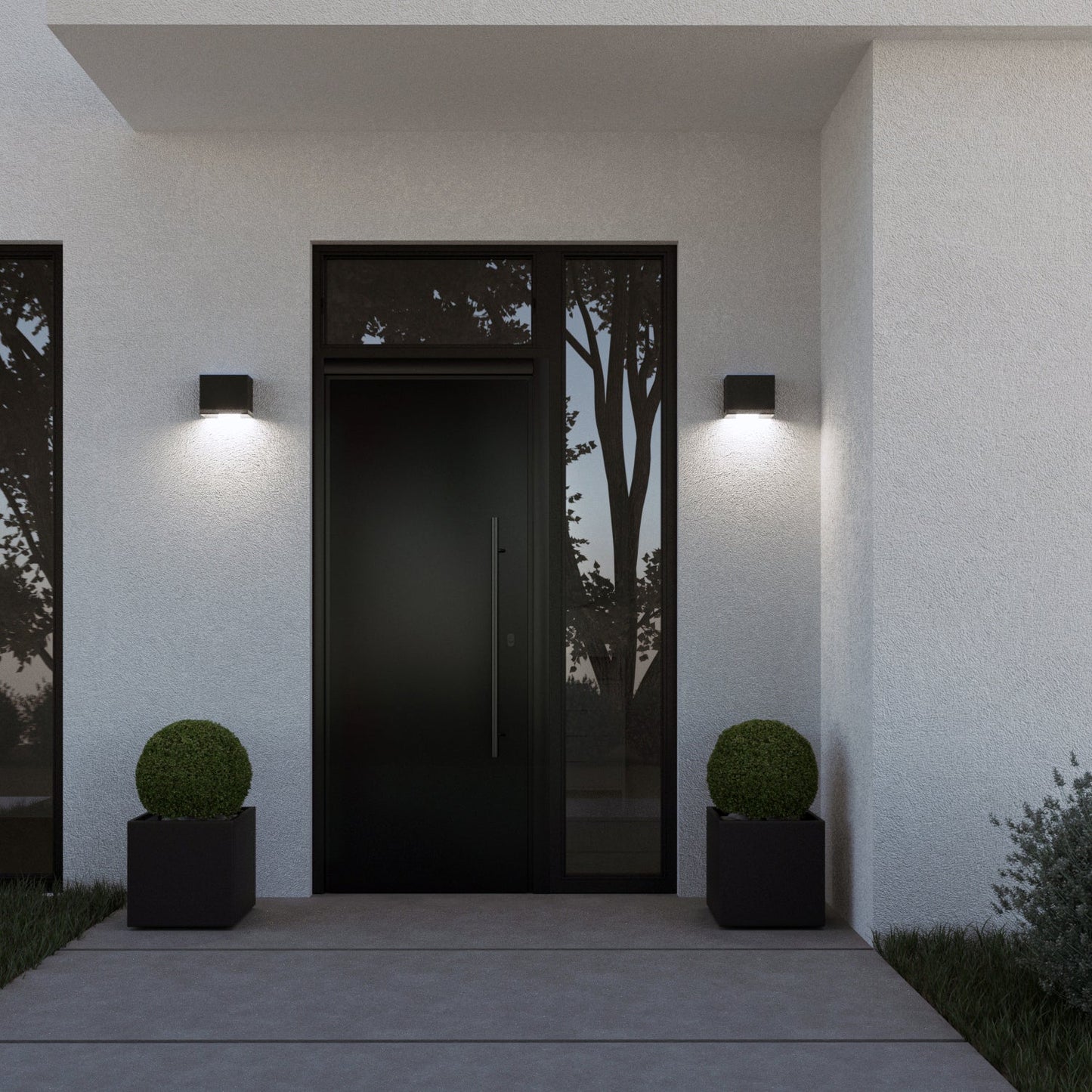 MAXI QUATRO by Bravios - Contemporary, designer LED outdoor wall light in high durability colors