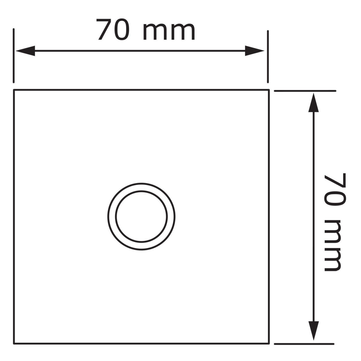 QUADRAT – Contemporary stainless-steel door bell in black, gray, white or brushed stainless steel