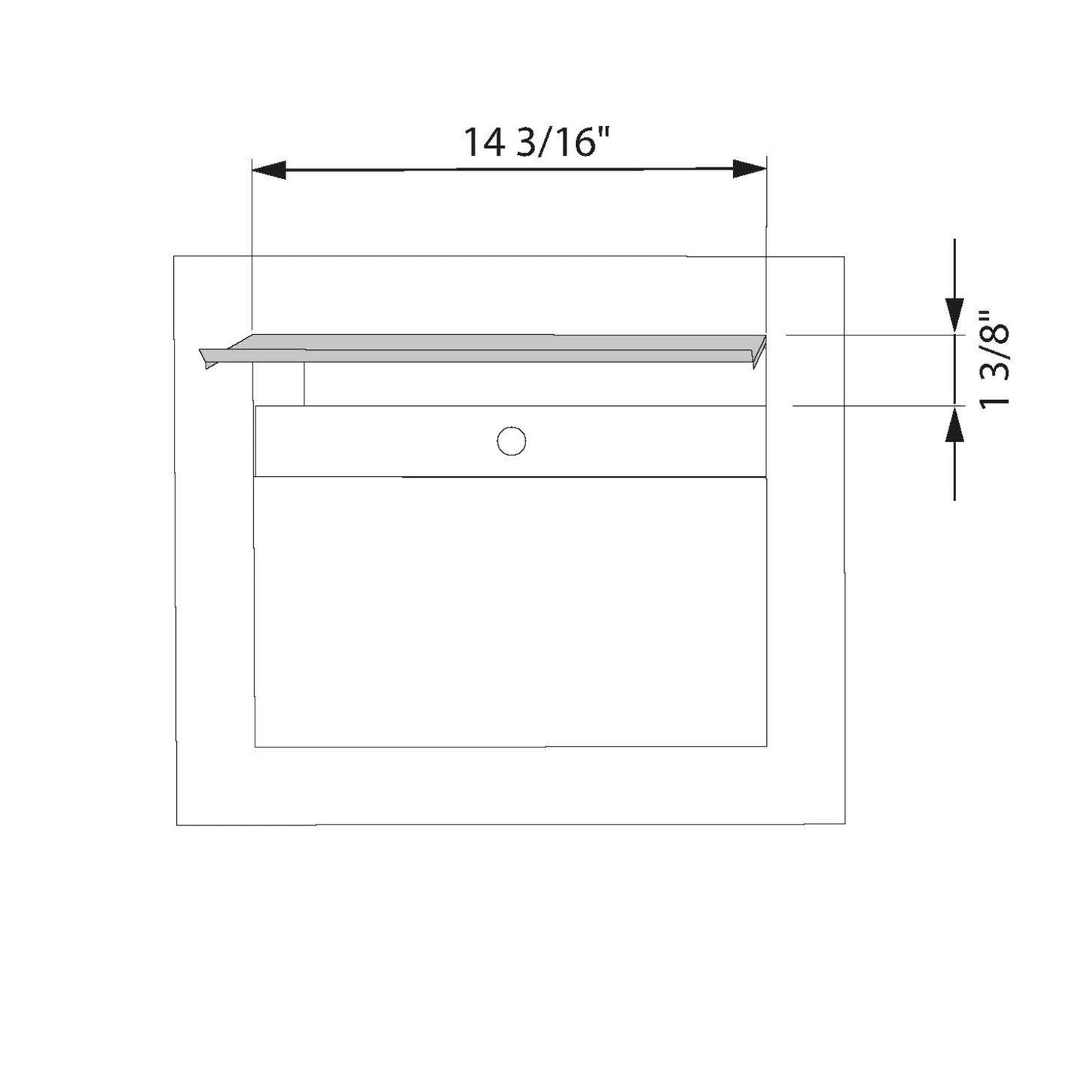 CUBIC 1 Built-in - Embedded or column locking stainless steel mailbox