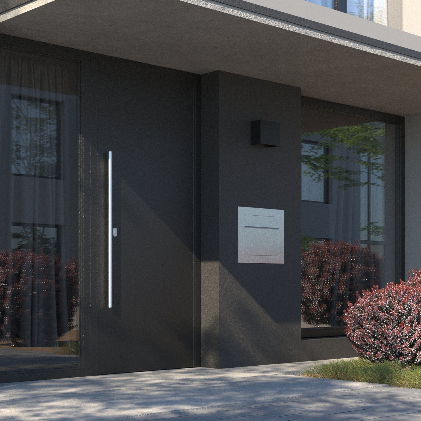 CUBIC 1 Built-in - Embedded or column locking mailbox in black