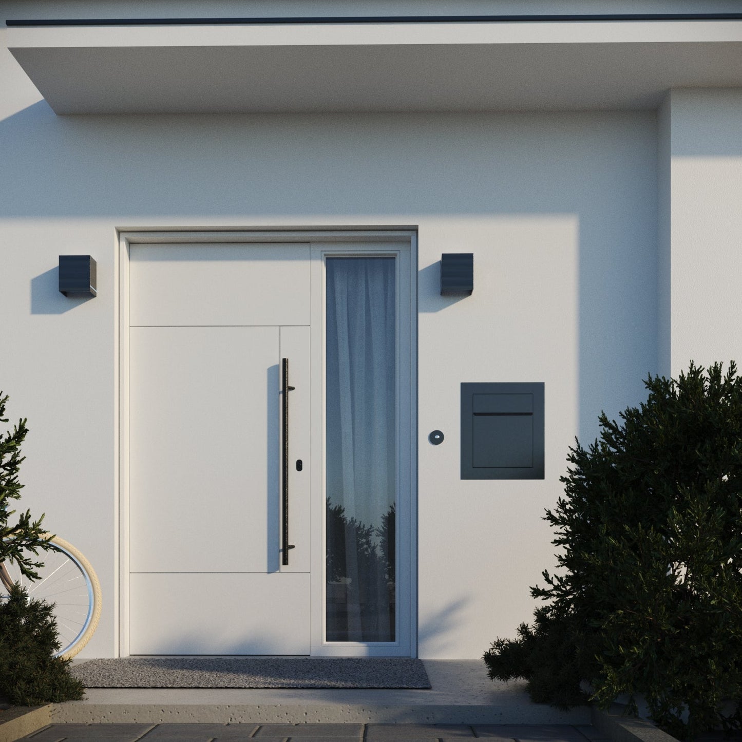 PROFILE 1 Built-in - Embedded or column locking stainless steel mailbox