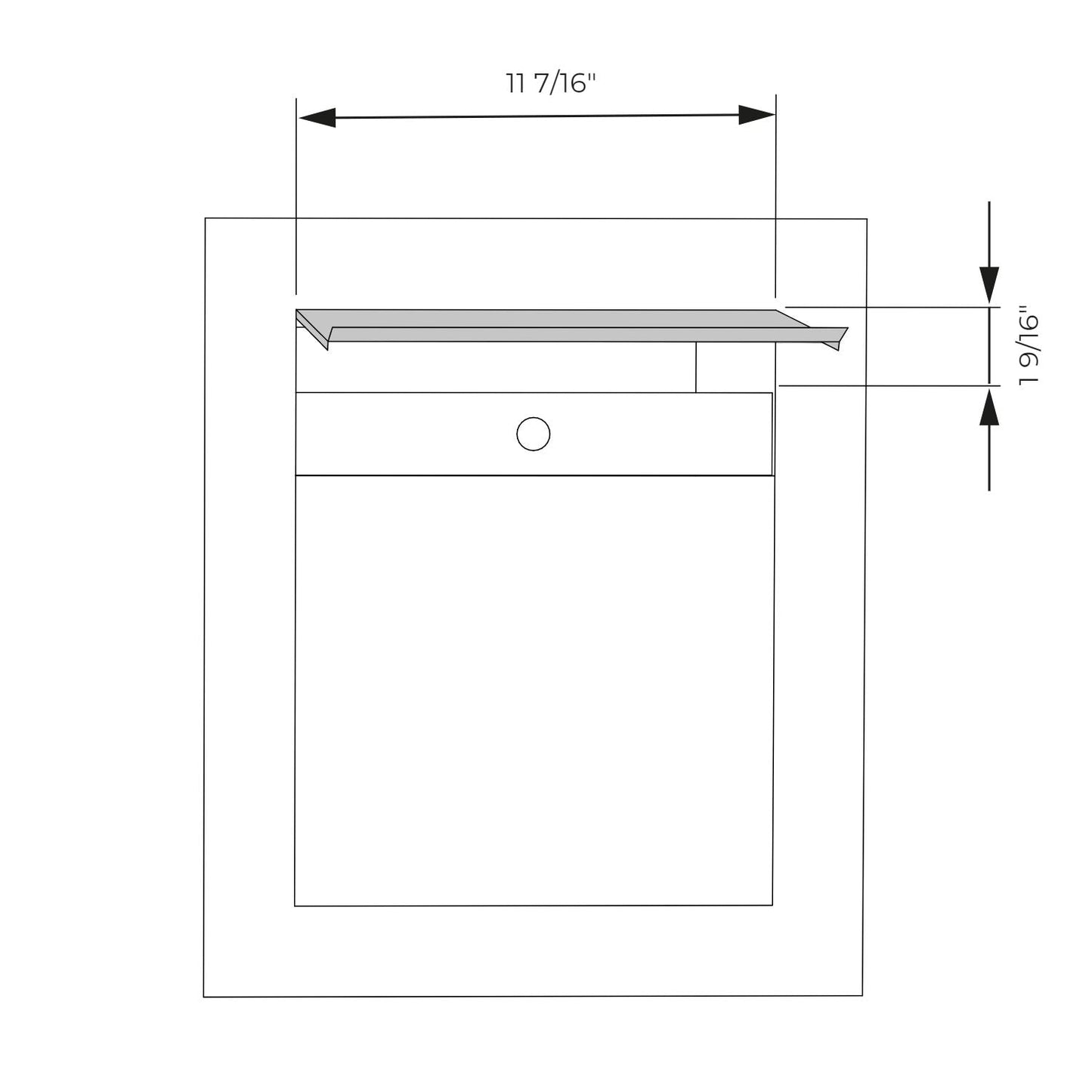 PROFILE 1 Built-in - Embedded or column locking stainless steel mailbox