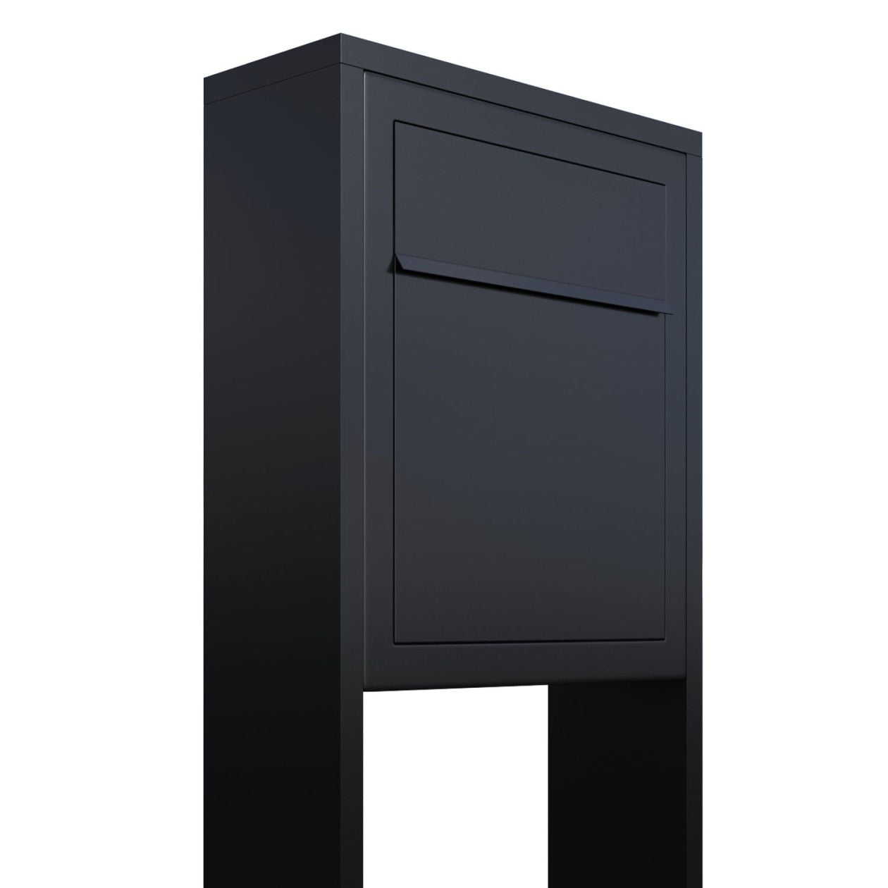 PROFILE 1 Standalone - Post-mounted locking mailbox in black