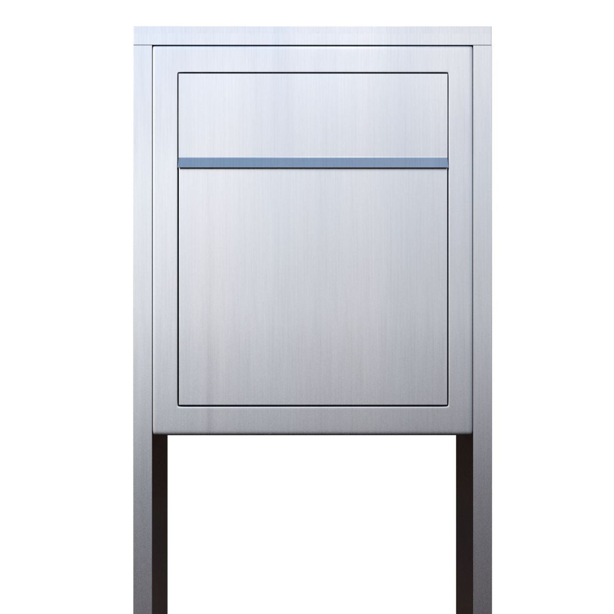 PROFILE 1 Standalone - Post-mounted locking stainless steel mailbox
