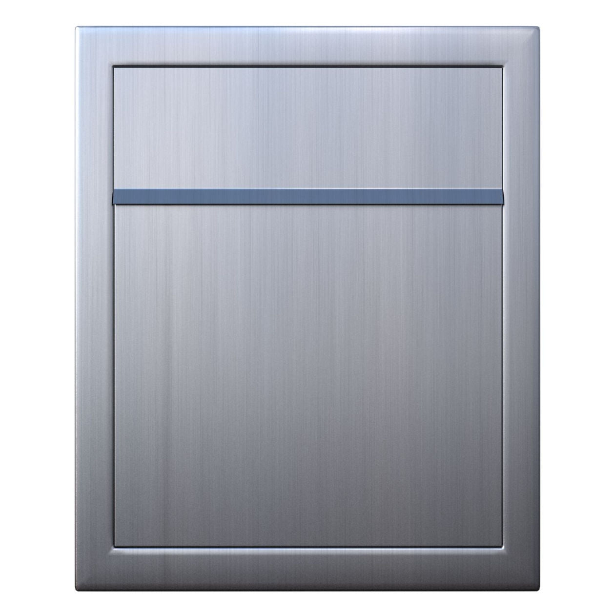 PROFILE 1 Wall - Wall-mounted locking stainless steel mailbox