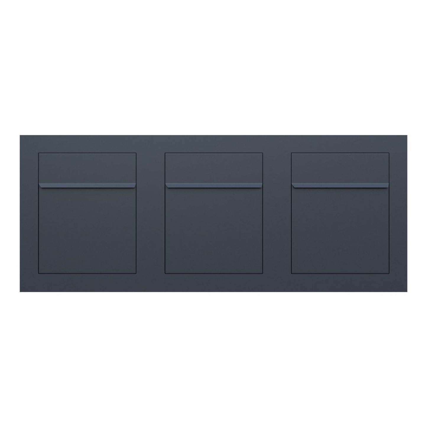 PROFILE 3 Built-in - Embedded or column multi-unit locking mailbox in black