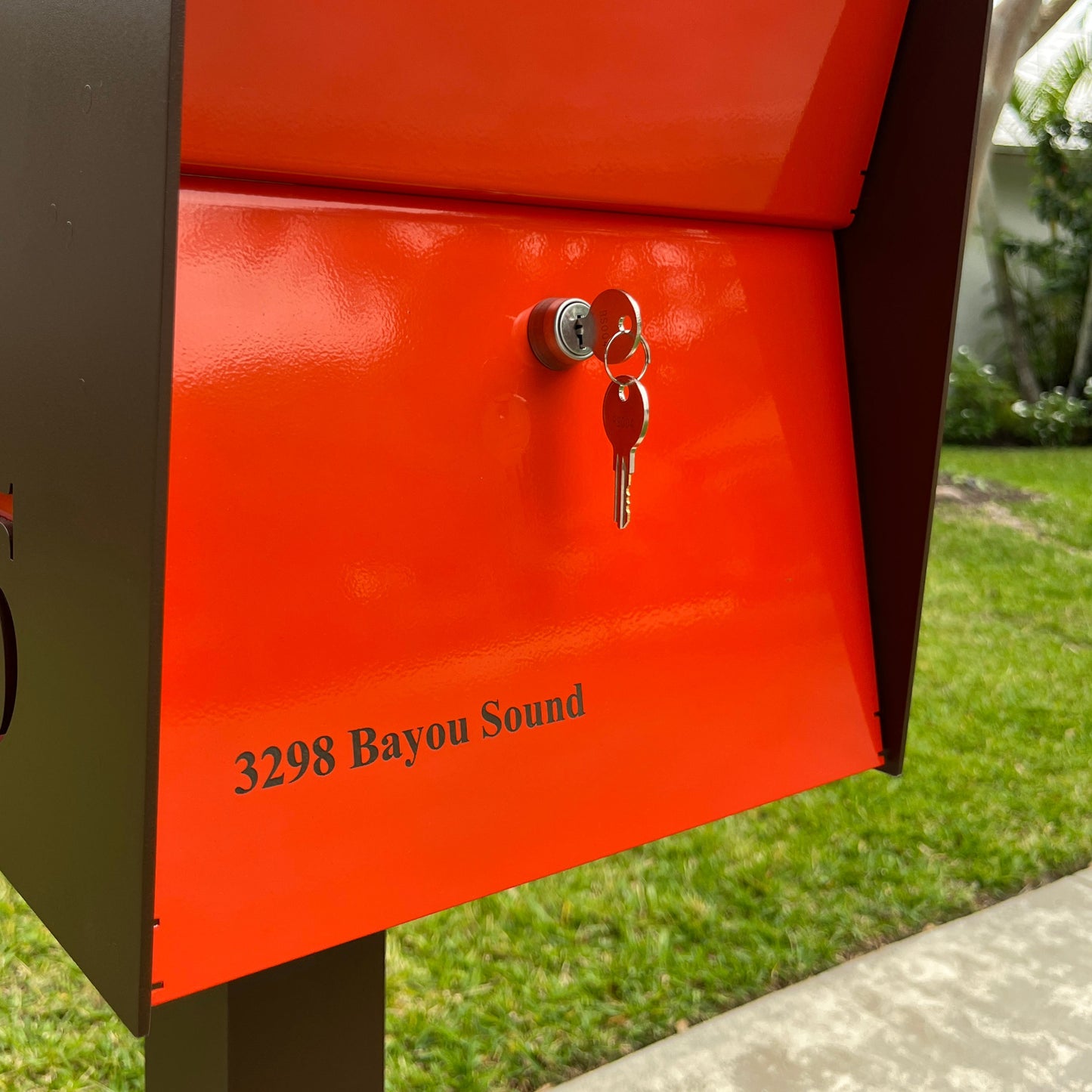 NEW! The UpTown Box Locking Package Dropbox  in JET BLACK - Modern Mailbox