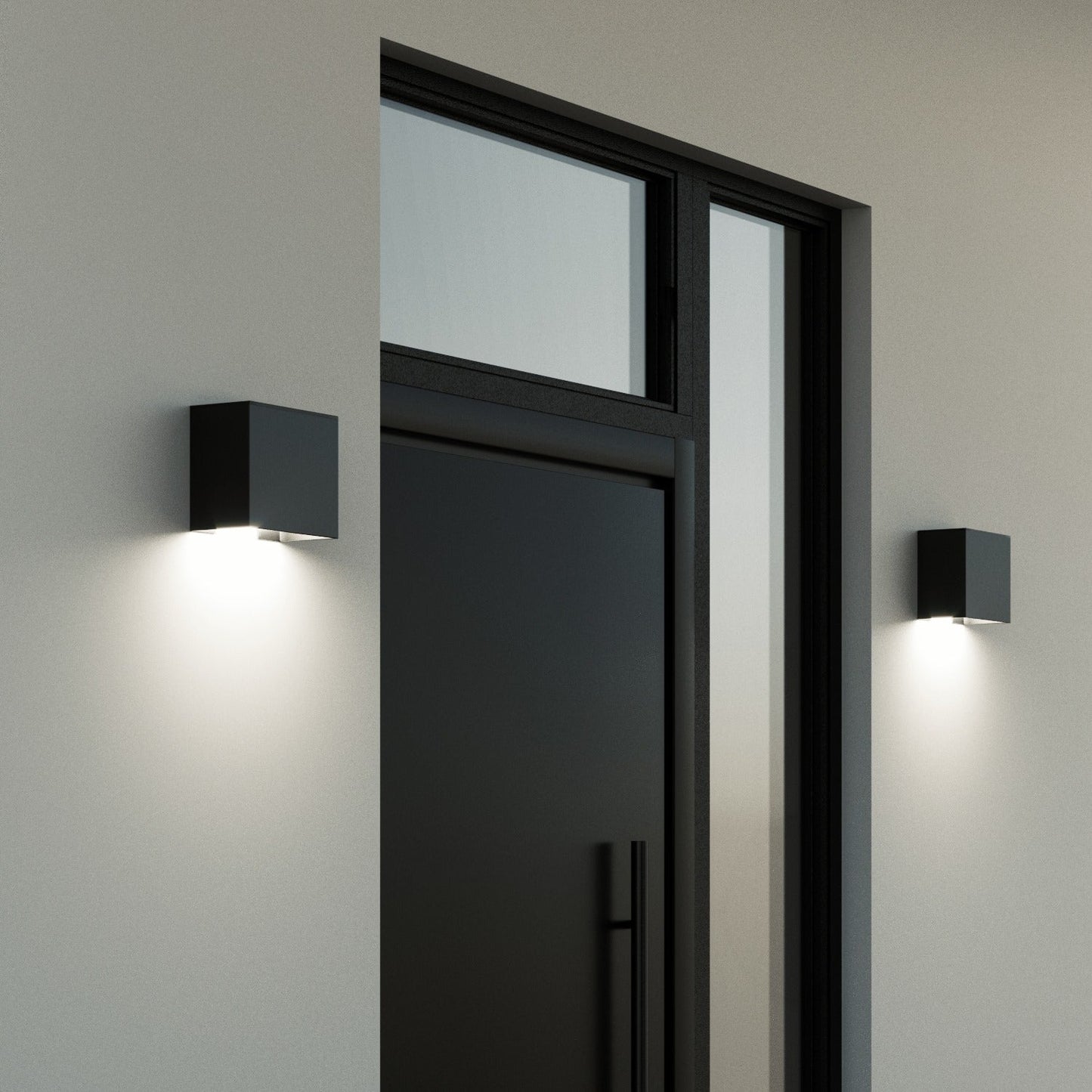 NANO QUATRO by Bravios - Contemporary, designer LED outdoor wall light in high durability colors