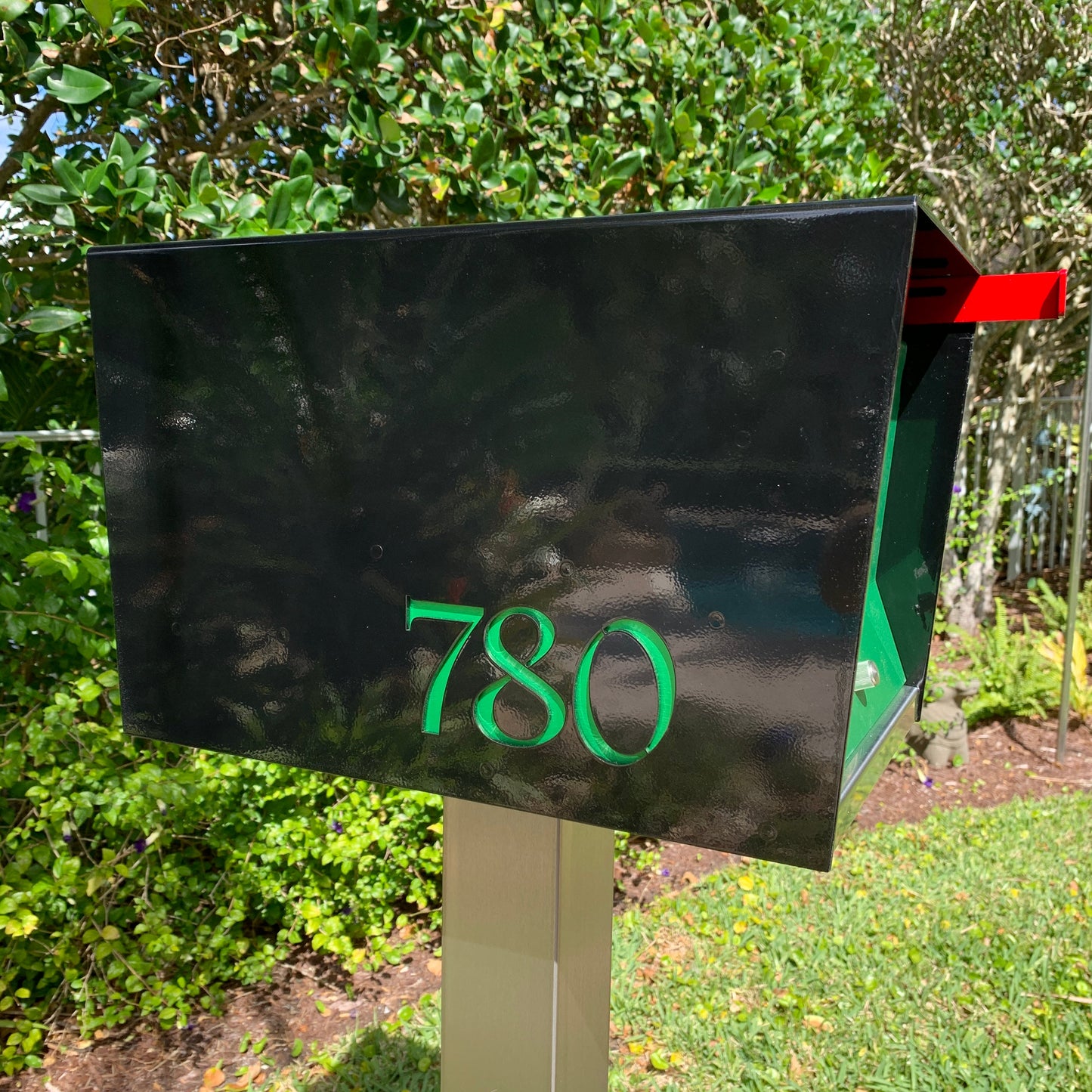 The Original UptownBox in JET BLACK - Modern Mailbox