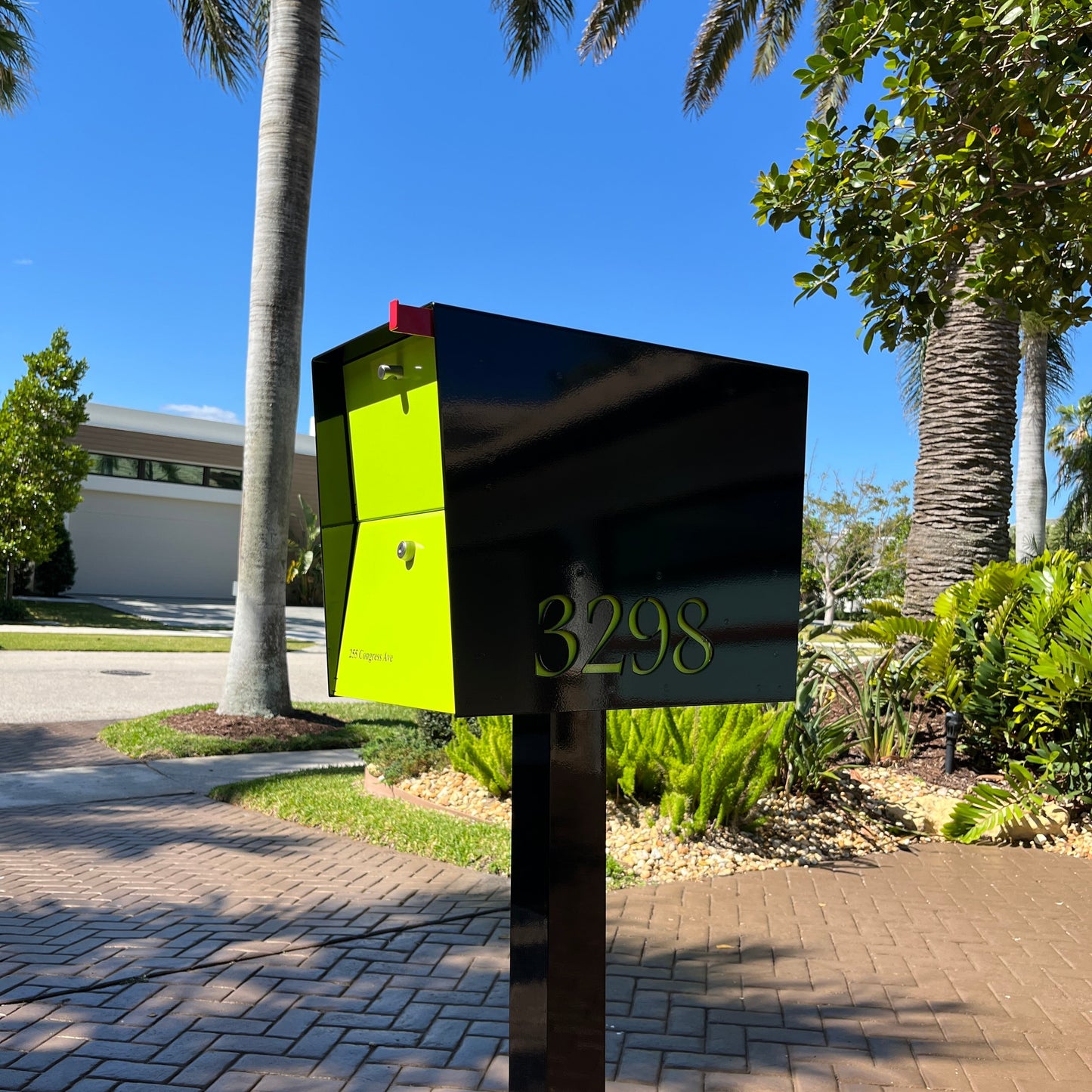 NEW! The UpTown Box Locking Package Dropbox  in JET BLACK - Modern Mailbox