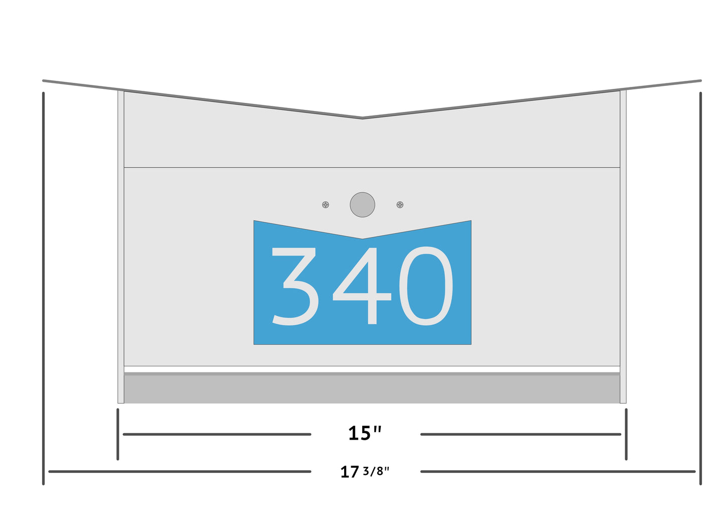 ButterFly Box in ARCTIC WHITE - Wall Mount Mailbox