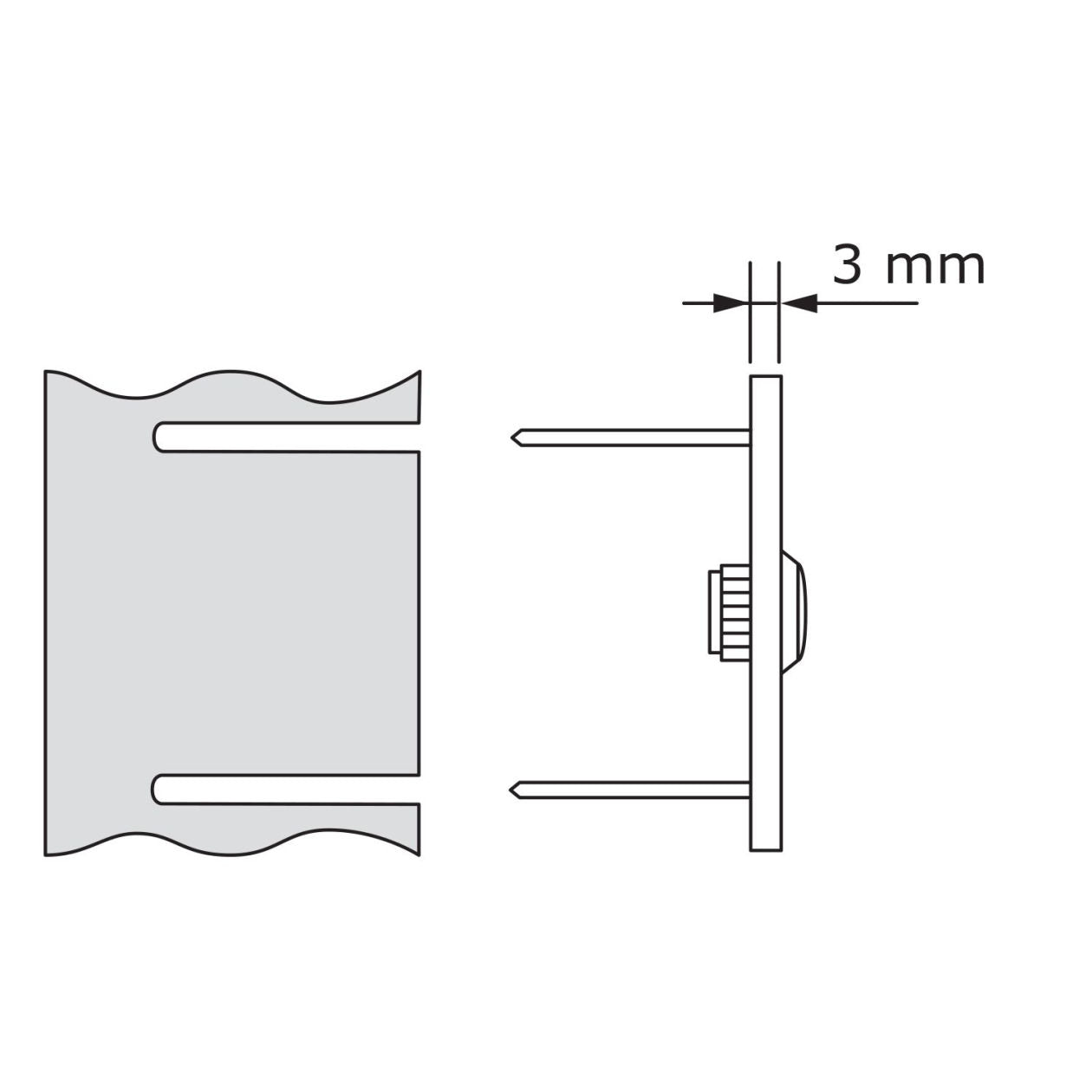 QUADRAT – Contemporary stainless-steel door bell in black, gray, white or brushed stainless steel