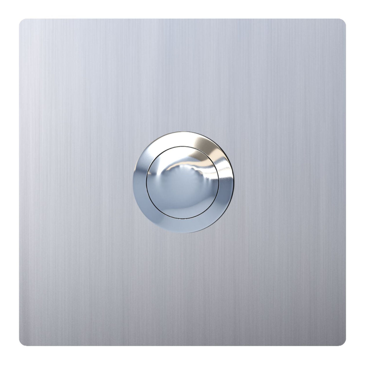 QUADRAT – Contemporary stainless-steel door bell in black, gray, white or brushed stainless steel