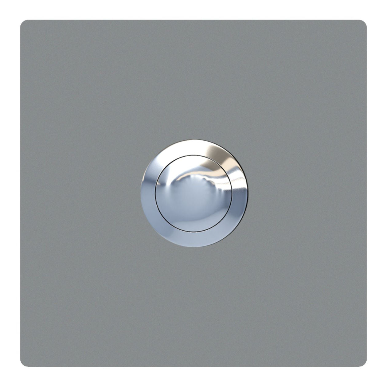 QUADRAT – Contemporary stainless-steel door bell in black, gray, white or brushed stainless steel