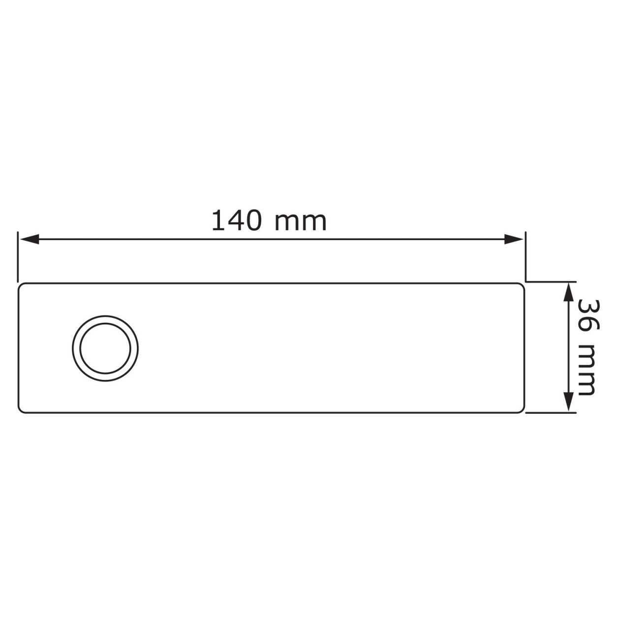 OBLONG – Contemporary stainless-steel door bell
