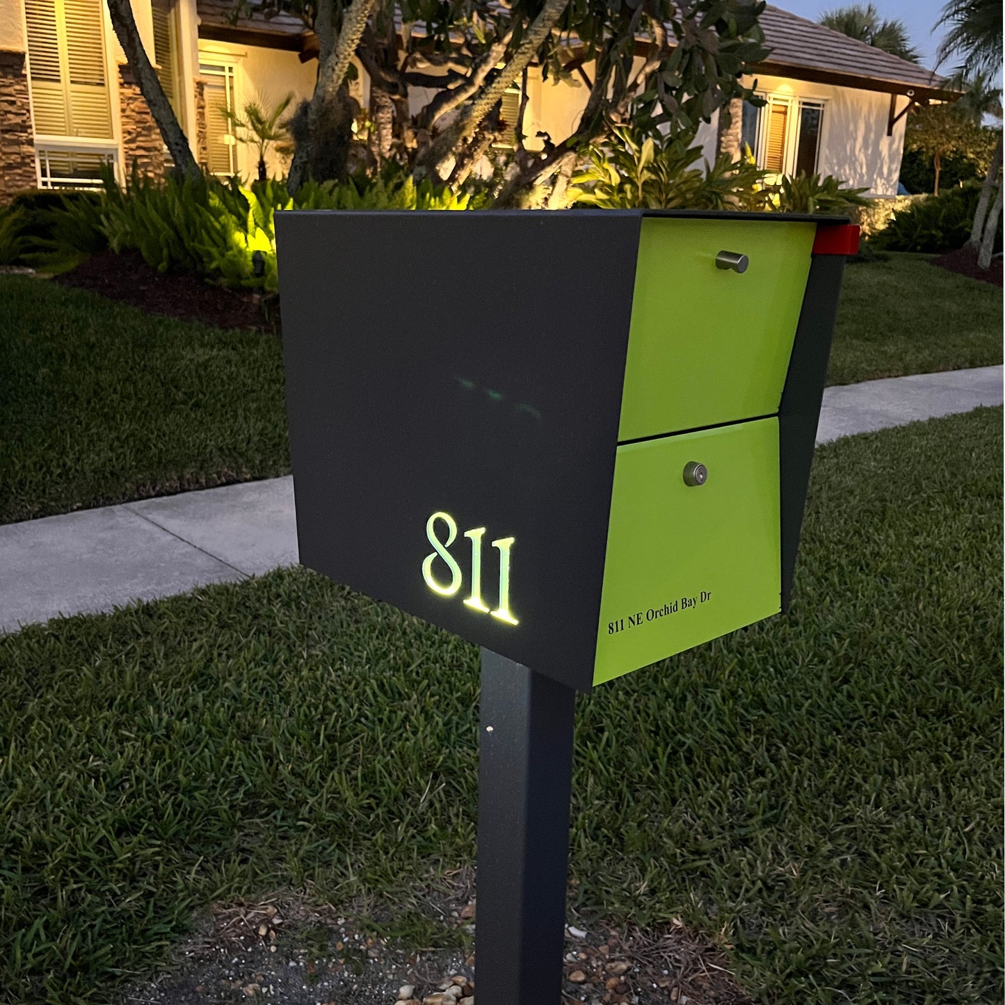 NEW! The UpTown Box Locking Package Dropbox  in COCONUT - Modern Mailbox