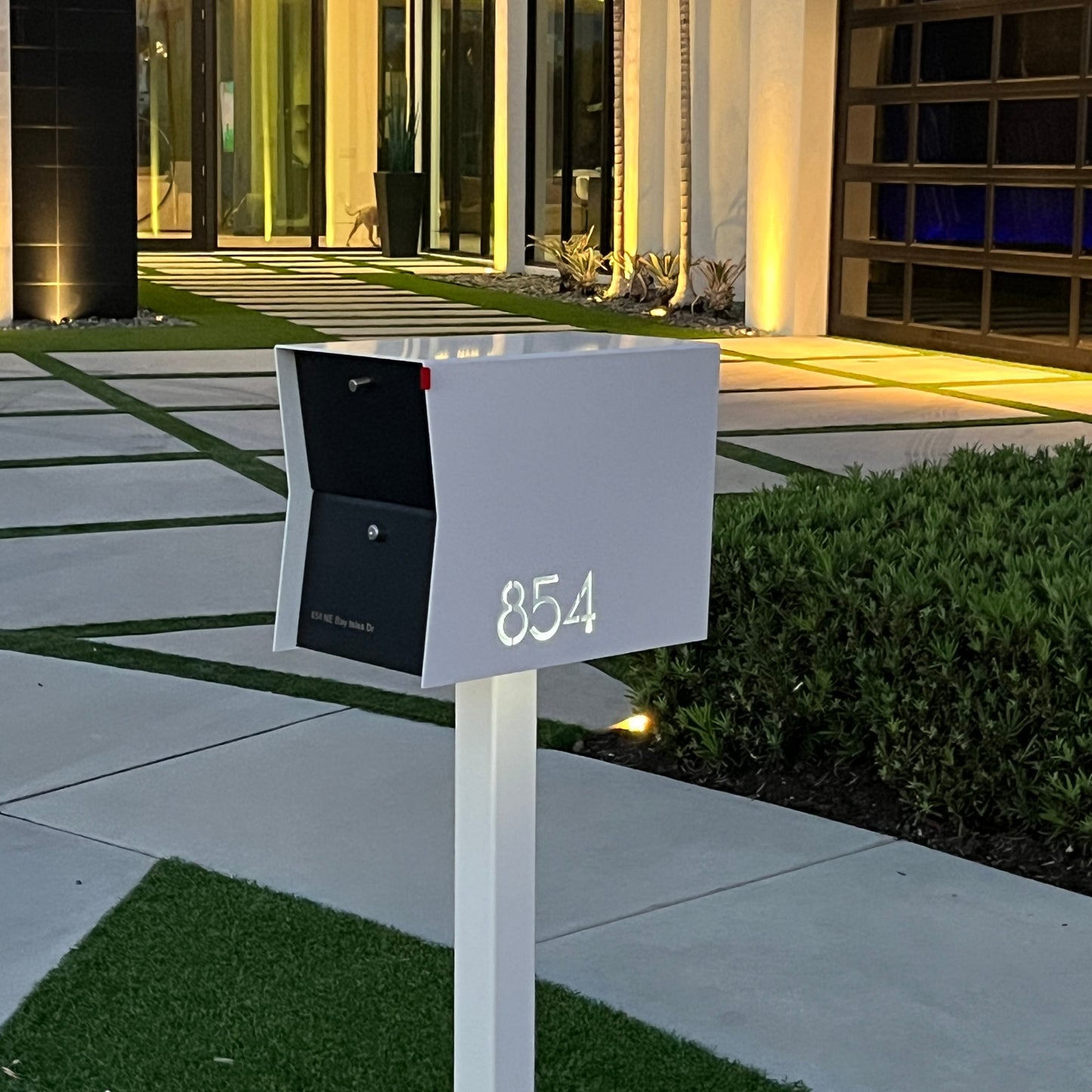 NEW! The UpTown Box Locking Package Dropbox  in JET BLACK - Modern Mailbox