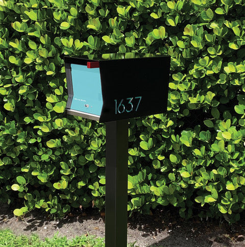 The Original UptownBox in JET BLACK - Modern Mailbox