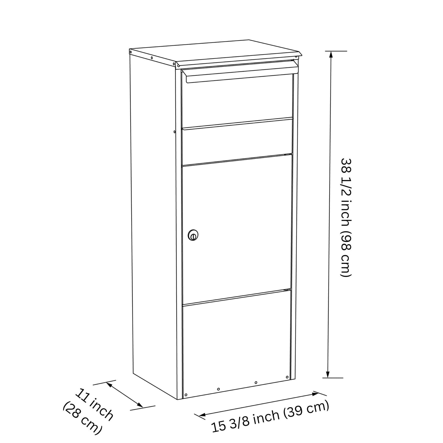 TOWER 3500 - Secure package delivery lock box