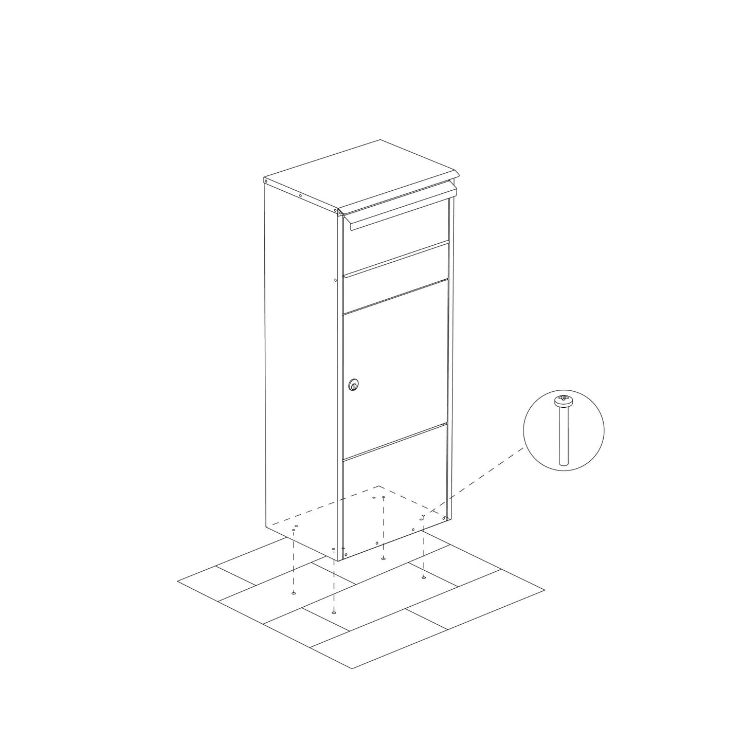 TOWER 3500 - Secure package delivery lock box