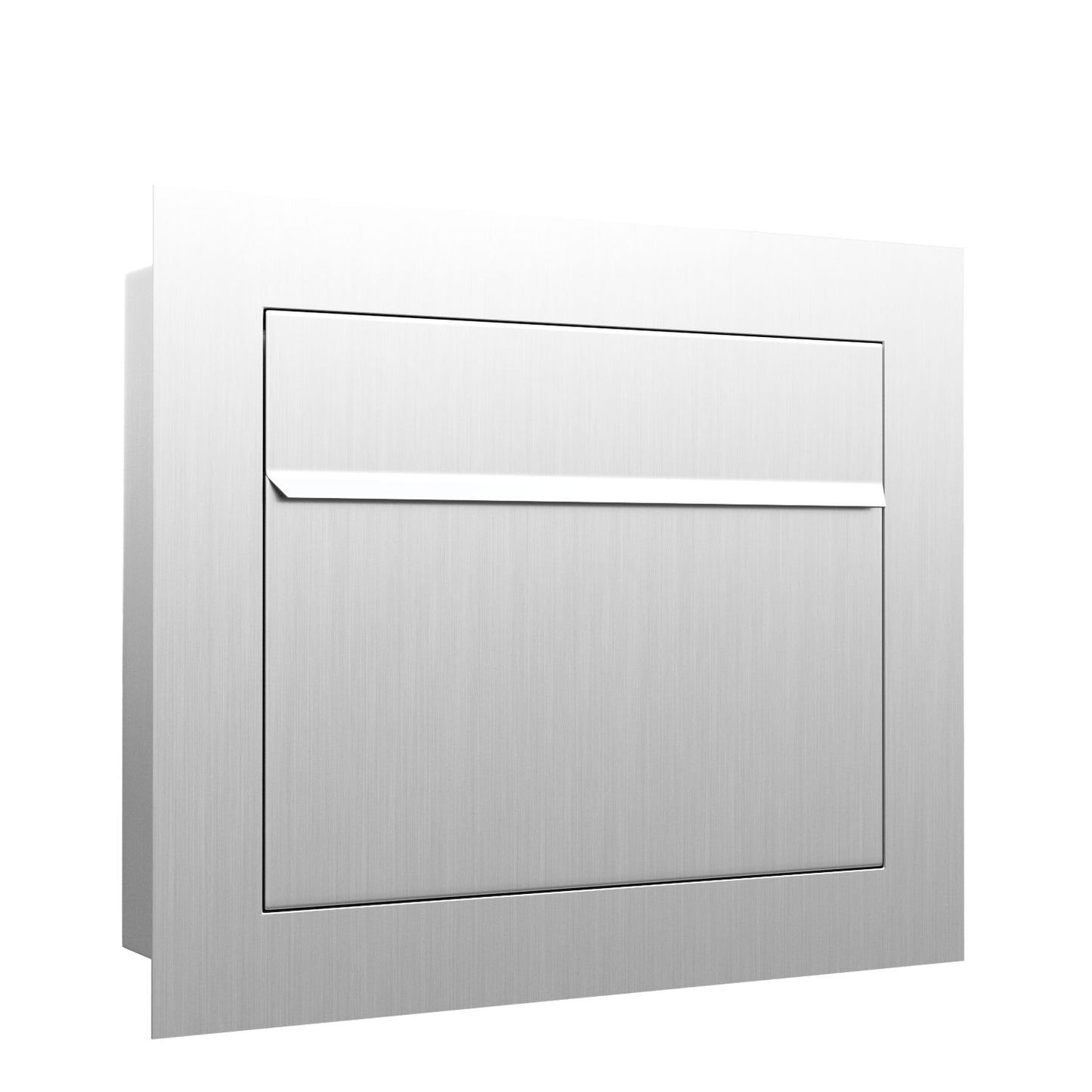 CUBIC 1 Built-in - Embedded or column locking stainless steel mailbox