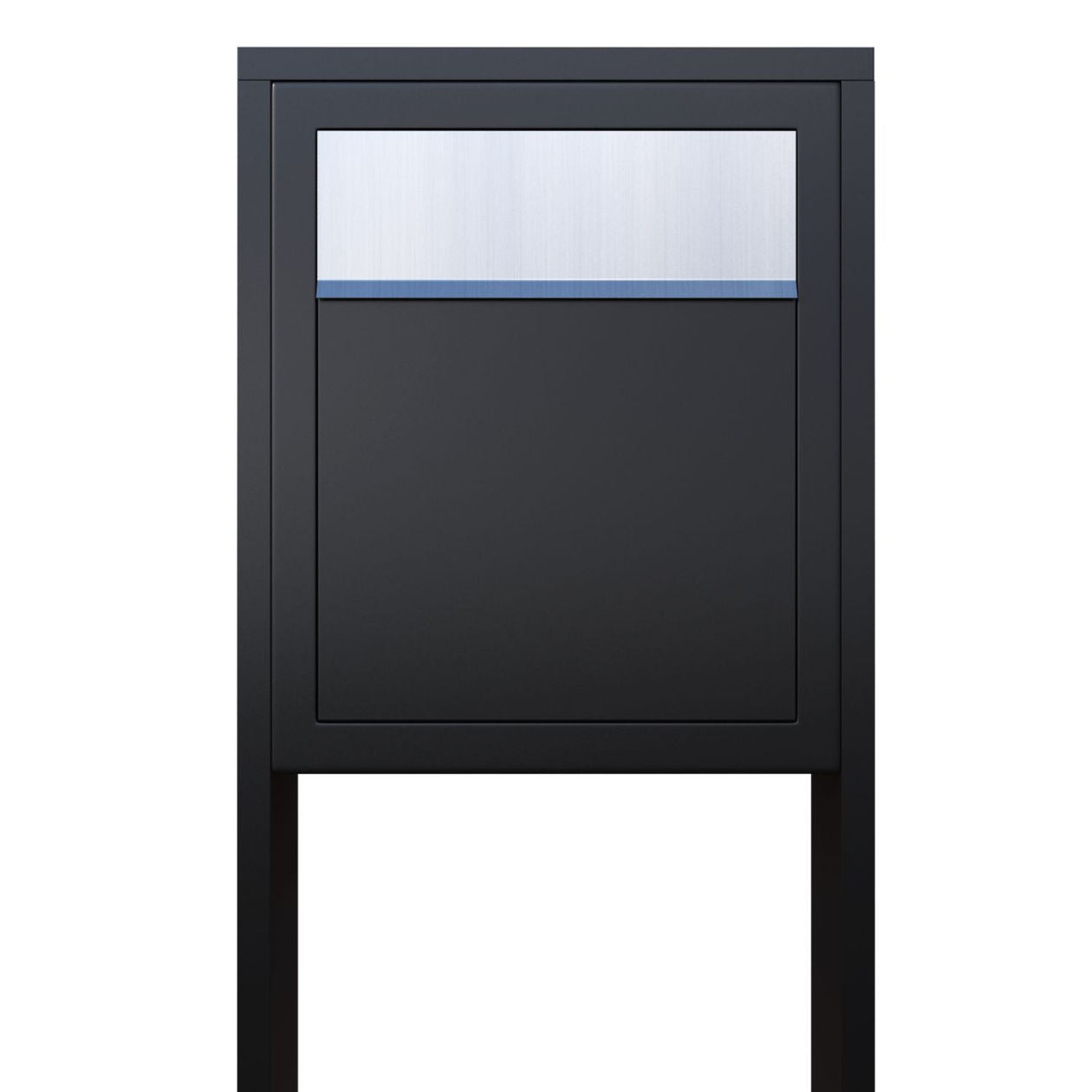 PROFILE 1 Standalone - Post-mounted locking stainless steel mailbox